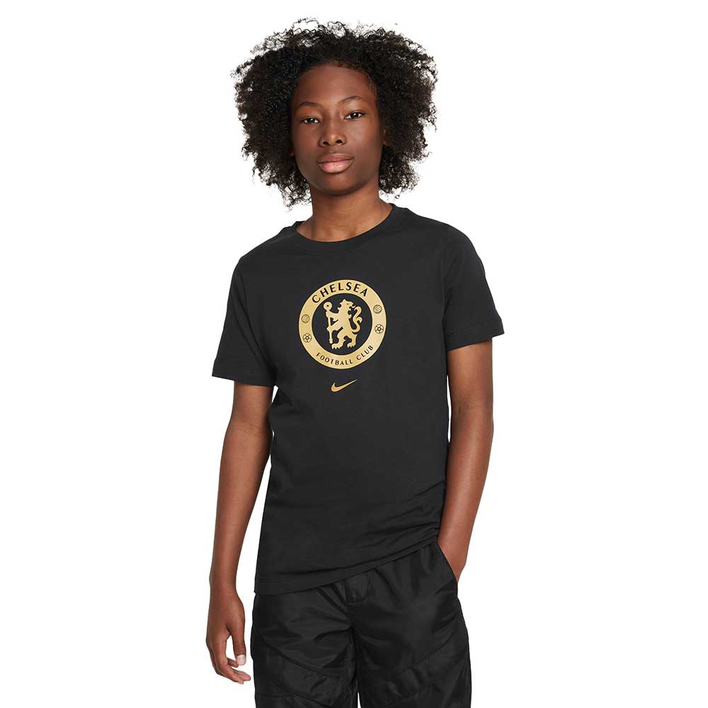 Youth Chelsea FC Crest Tee- Pitch Blue