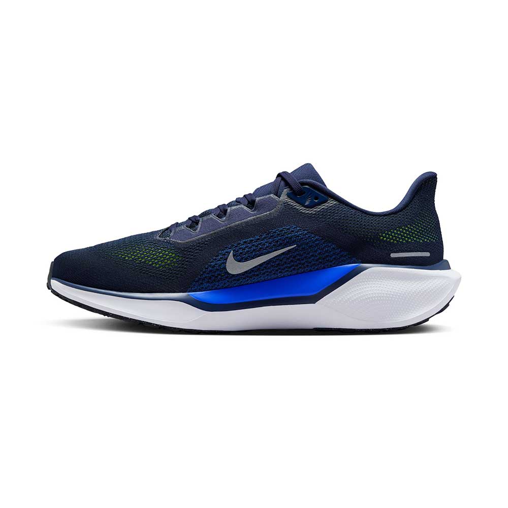 Men's Nike Pegasus 41 Running Shoe - Midnight Navy/Reflective Silver/Black/Volt - Regular (D)