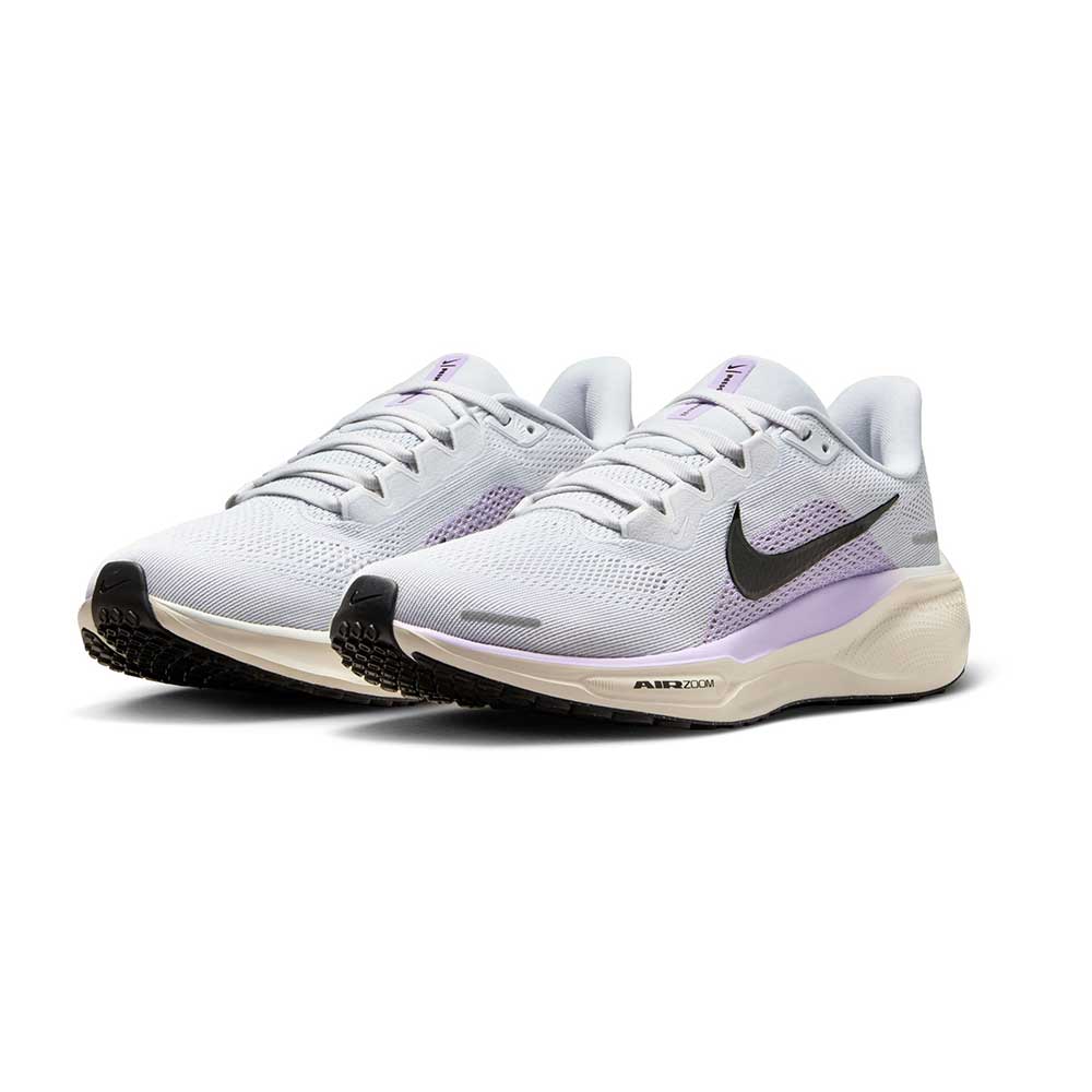 W Nike Pegasus 41 (B) - Pure Platinum/Black/Lilac Bloom