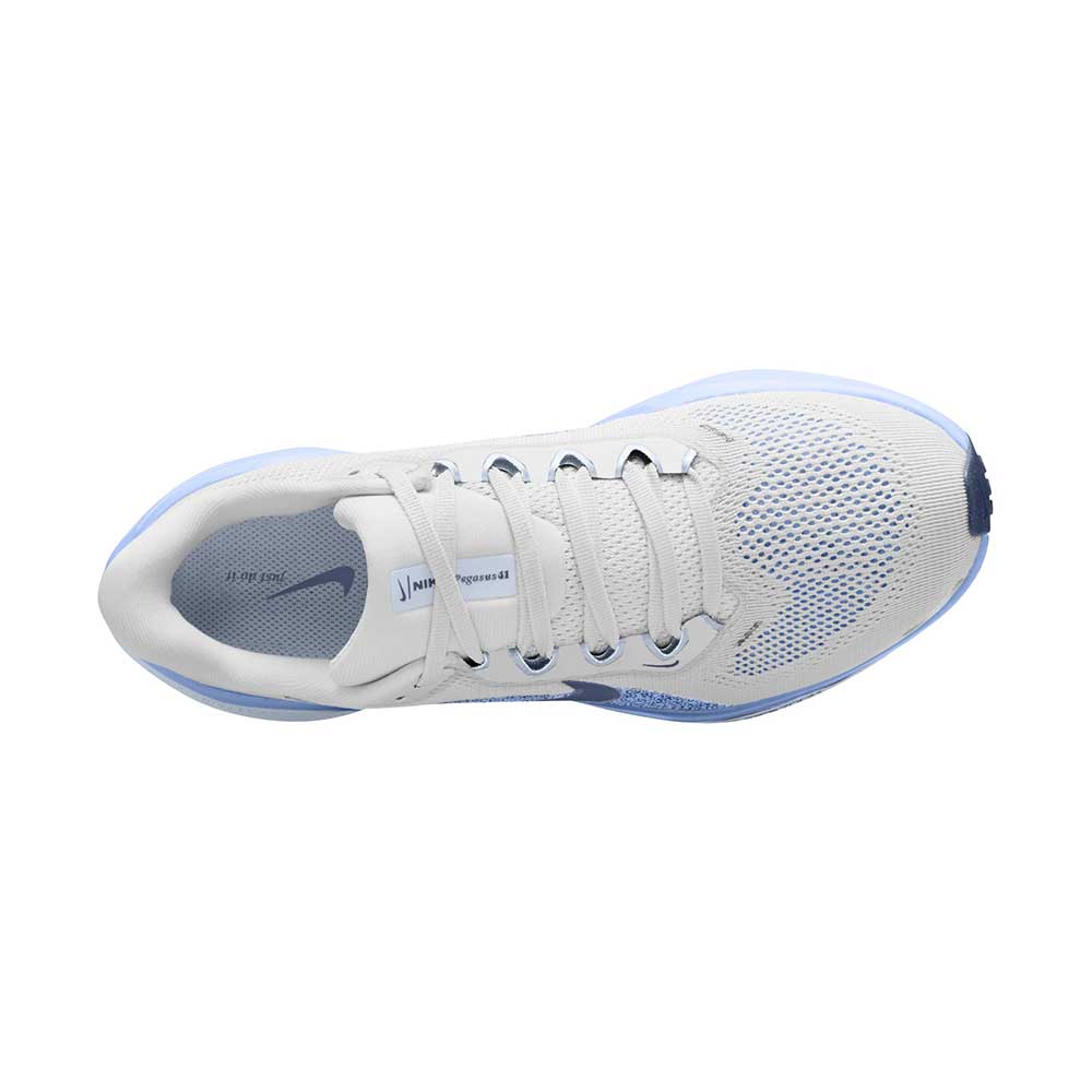 Women's Pegasus 41 Running Shoe - White/Diffused Blue/Aluminum - Regular (B)