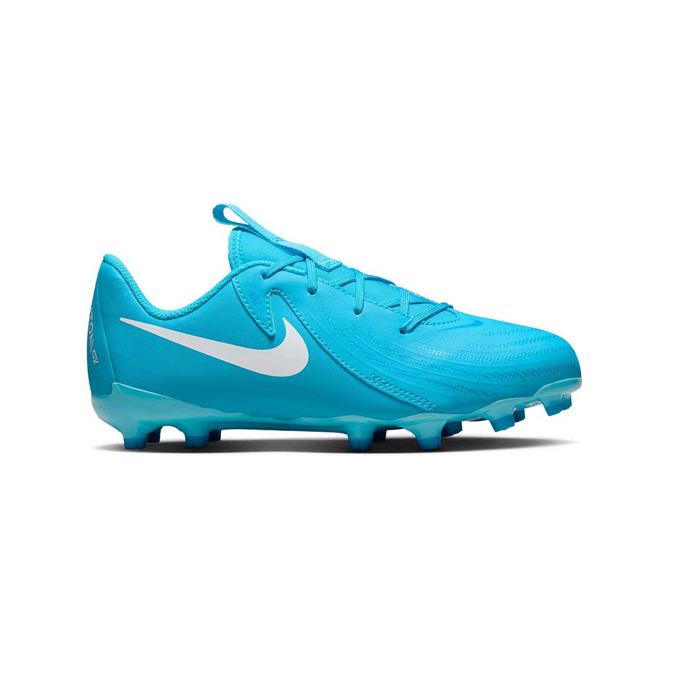 Youth JR Phantom GX II Academy FG/MG Soccer Cleat - Blue Fury/White - Regular (M)