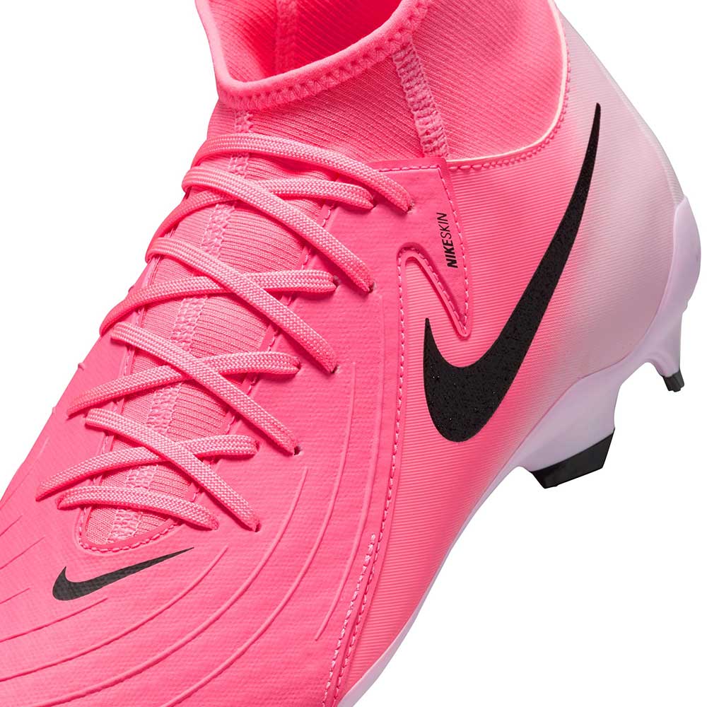 All Gender Nike Phantom Luna 2 Academy MG High-Top Soccer Cleats  - Sunset Pulse/Black - Regular (D)