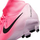 All Gender Nike Phantom Luna 2 Academy MG High-Top Soccer Cleats  - Sunset Pulse/Black - Regular (D)