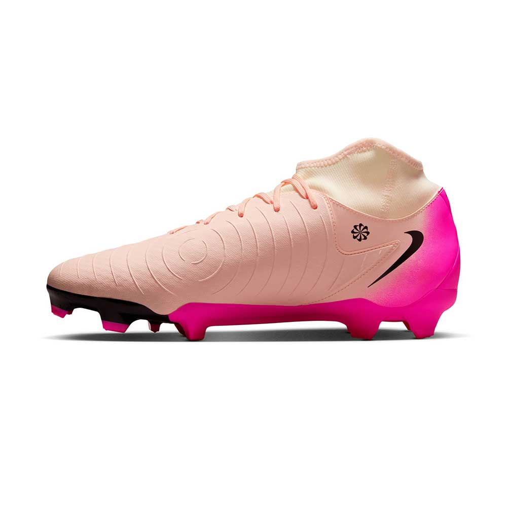 Nike Phantom Luna 2 Academy MG High-Top Soccer Cleats - Crimson Tint/Pink Blast/Black- Regular (D)