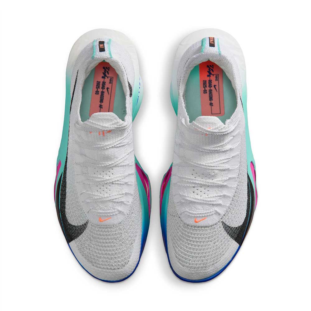 Women's Nike Alphafly 3 Running Shoe - White/Black/Hyper Turquoise/Concord - Regular (B)