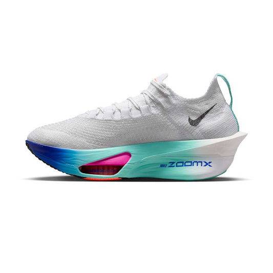 Women's Nike Alphafly 3 Running Shoe - White/Black/Hyper Turquoise/Concord - Regular (B)