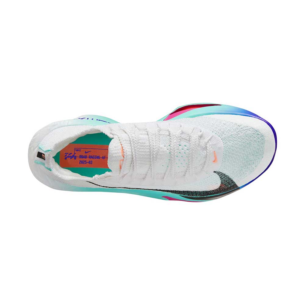 Women's Nike Alphafly 3 Running Shoe - White/Black/Hyper Turquoise/Concord - Regular (B)
