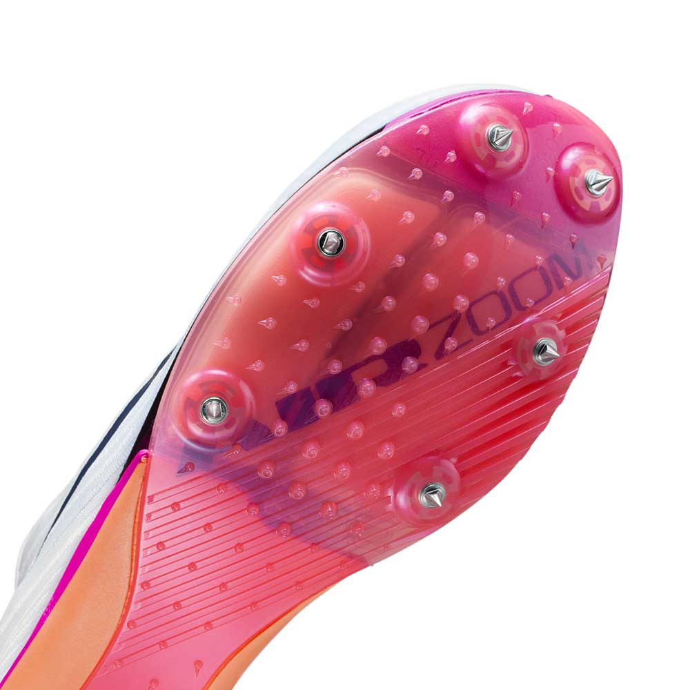 Maxfly 2 Track Spike - White/Obsidian/Bright Crimson/Hyper Turquoise - Regular (D)