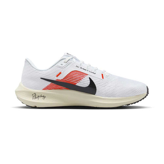 Nike Air Zoom Pegasus 40 Eliud Kipchoge Running Shoe - White/Black-Chile Red-Coconut Milk- Regular (D)