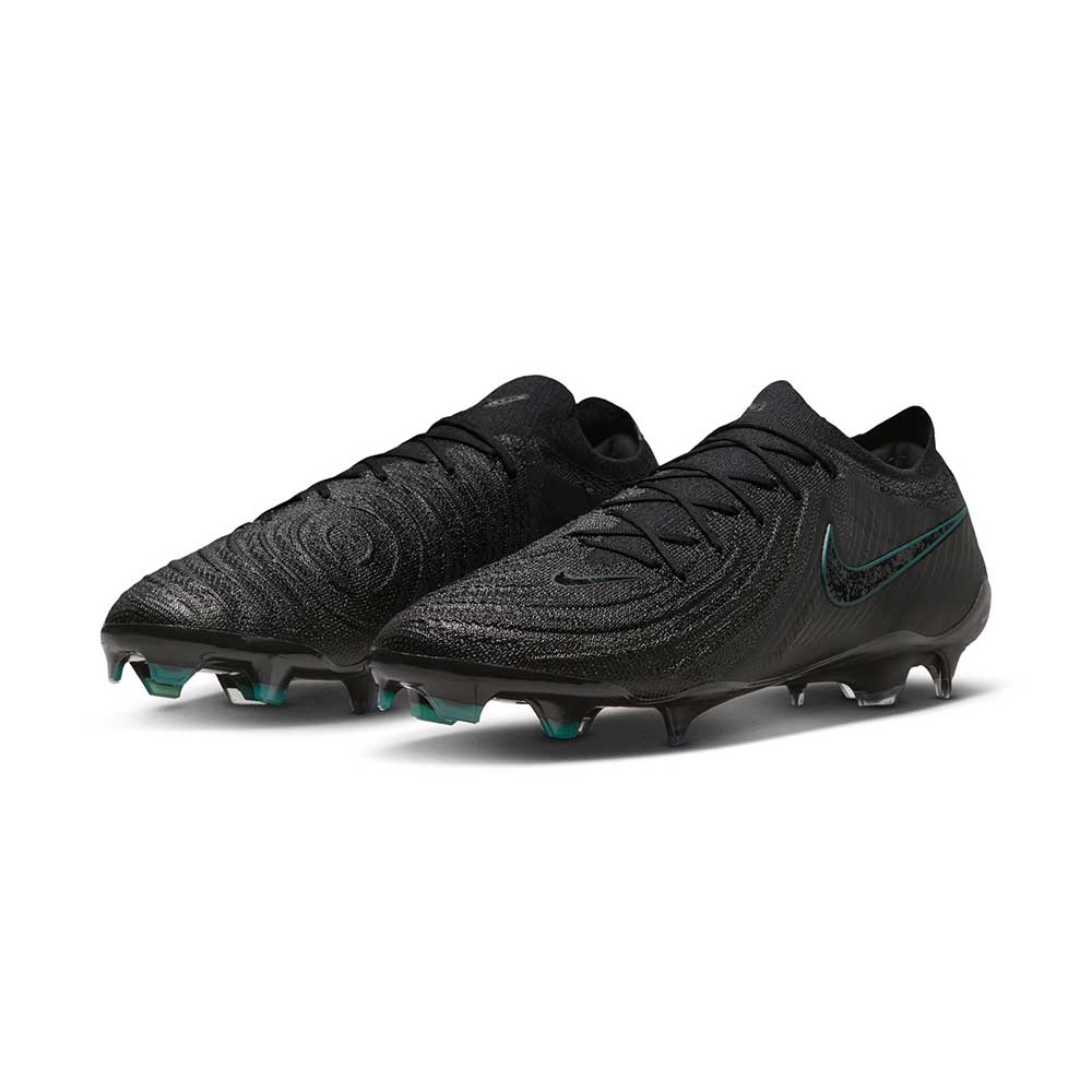 Men's Phantom GX II Elite FG Soccer Cleat - Black/Black-Deep Jungle - Regular (D)