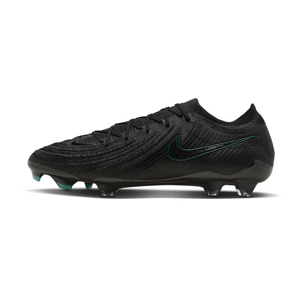 Men's Phantom GX II Elite FG Soccer Cleat - Black/Black-Deep Jungle - Regular (D)