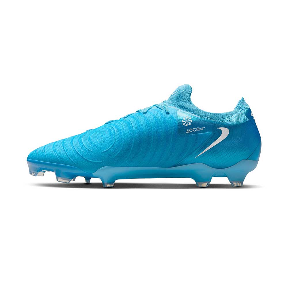 All Gender Phantom GX II Pro FG Soccer Shoe - Blue Fury/White - Regular (D)