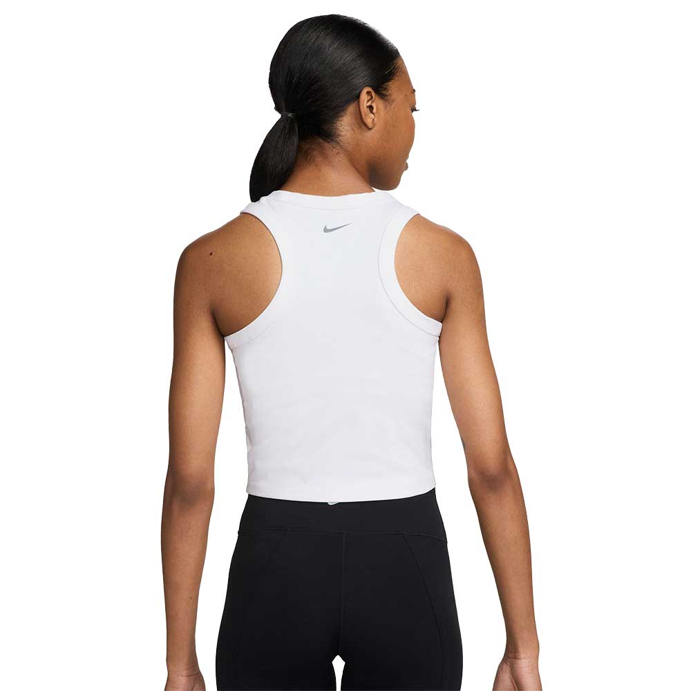 Women's Nike One Fitted Dri-FIT Crop Tank - White
