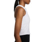 Women's Nike One Fitted Dri-FIT Crop Tank - White