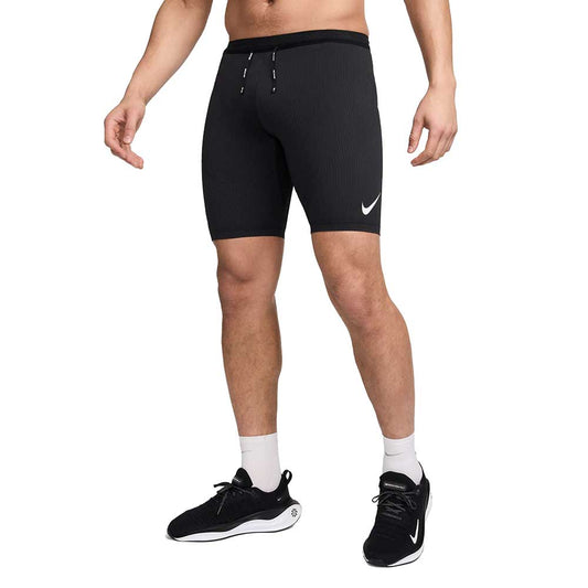 Men's Nike Aeroswift Dri-FIT ADV Running 1/2-Length Tights - Black/Summit White