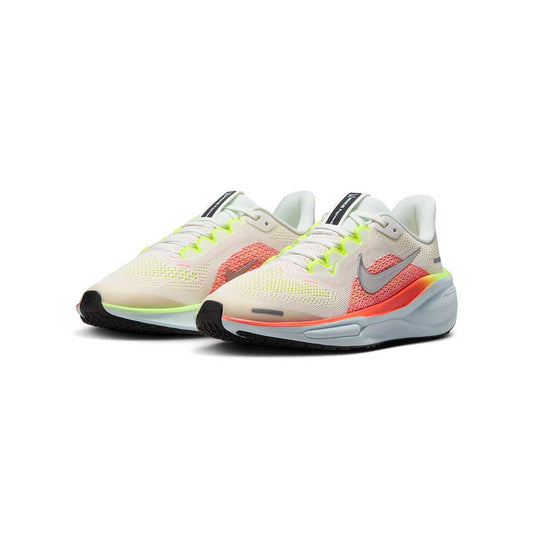 Youth Air Zoom Pegasus 41 Running Shoe - Summit White/Chrome/Bright Crimson - Regular (D)