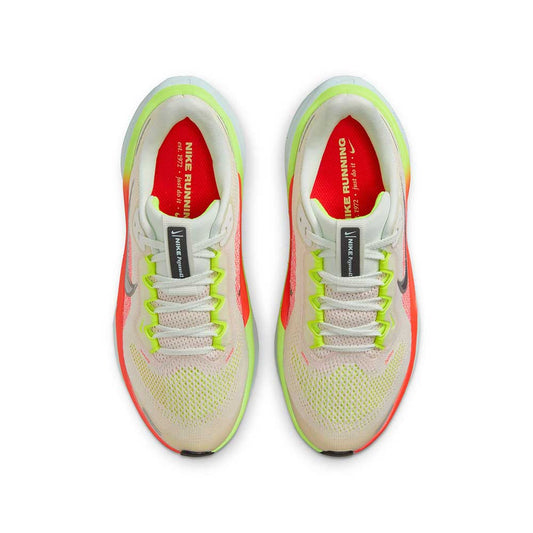 Youth Air Zoom Pegasus 41 Running Shoe - Summit White/Chrome/Bright Crimson - Regular (D)