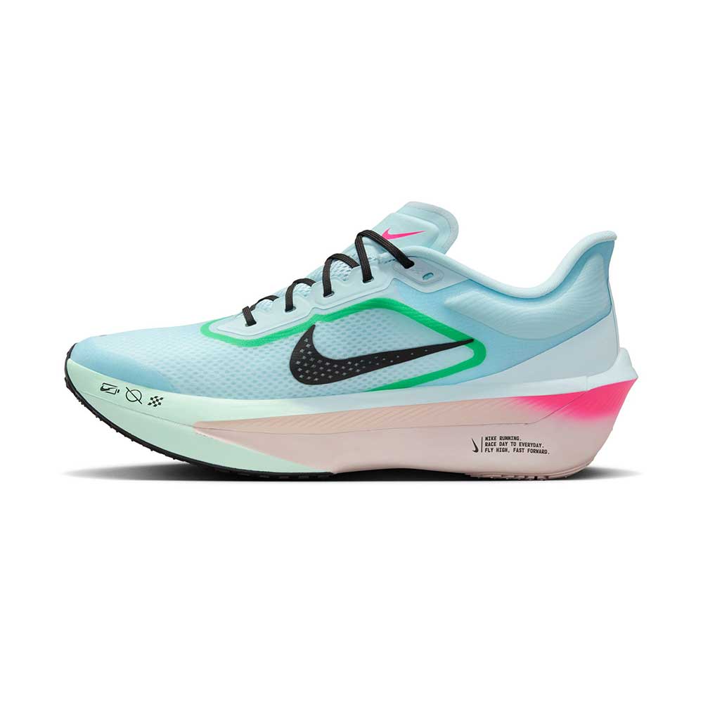 M Nike Zoom Fly 6 (D) - Glacier Ice/Black/Hyper Pink/Green Shock
