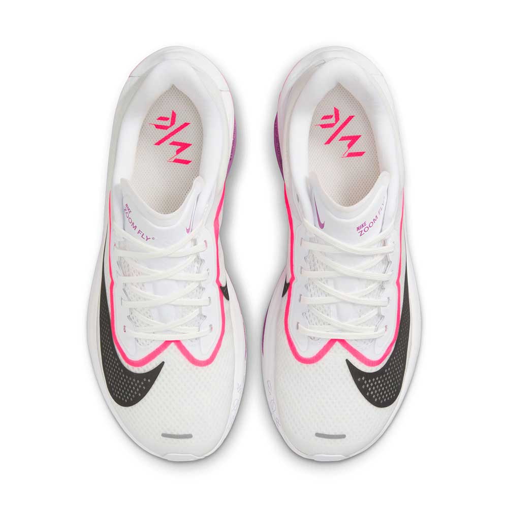 Women's Zoom Fly 6 - White/Black/Vivid Grape/Hyper Pink - Regular (B)