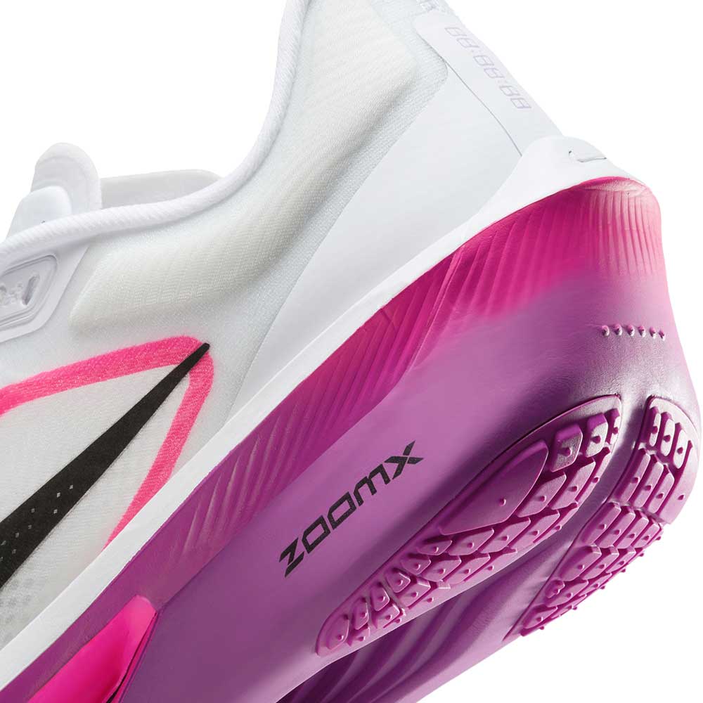 Women's Zoom Fly 6 - White/Black/Vivid Grape/Hyper Pink - Regular (B)