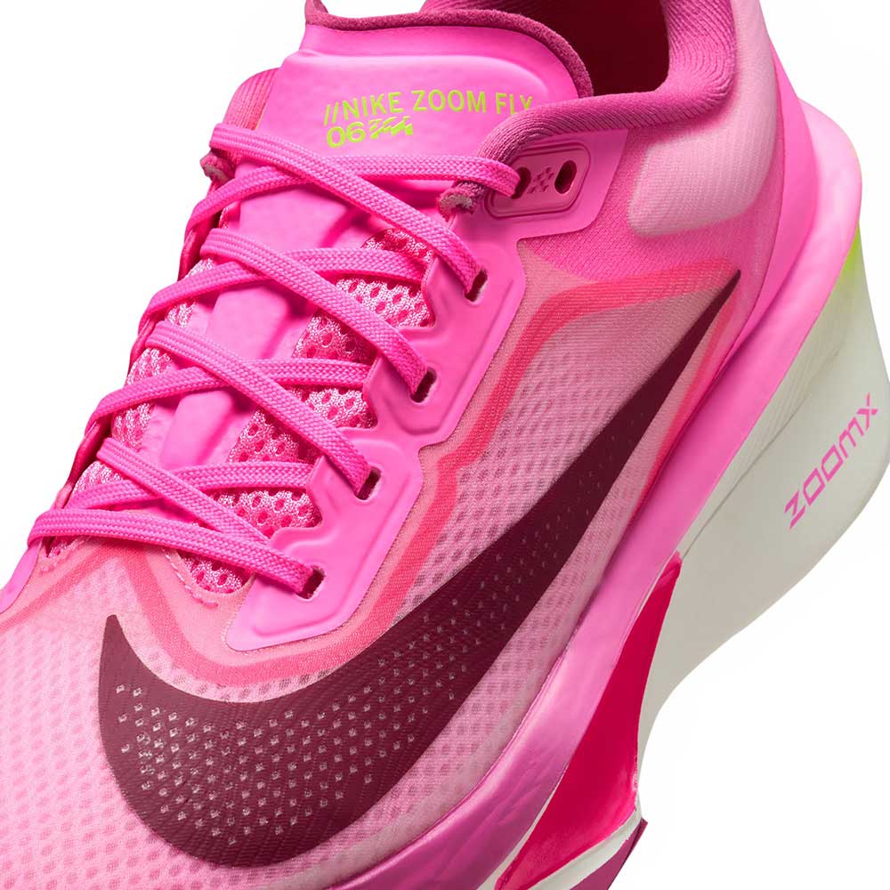 Women's Zoom Fly 6 Running Shoe - Pink Spell/Bordeaux/Crimson Tint - Regular (B)