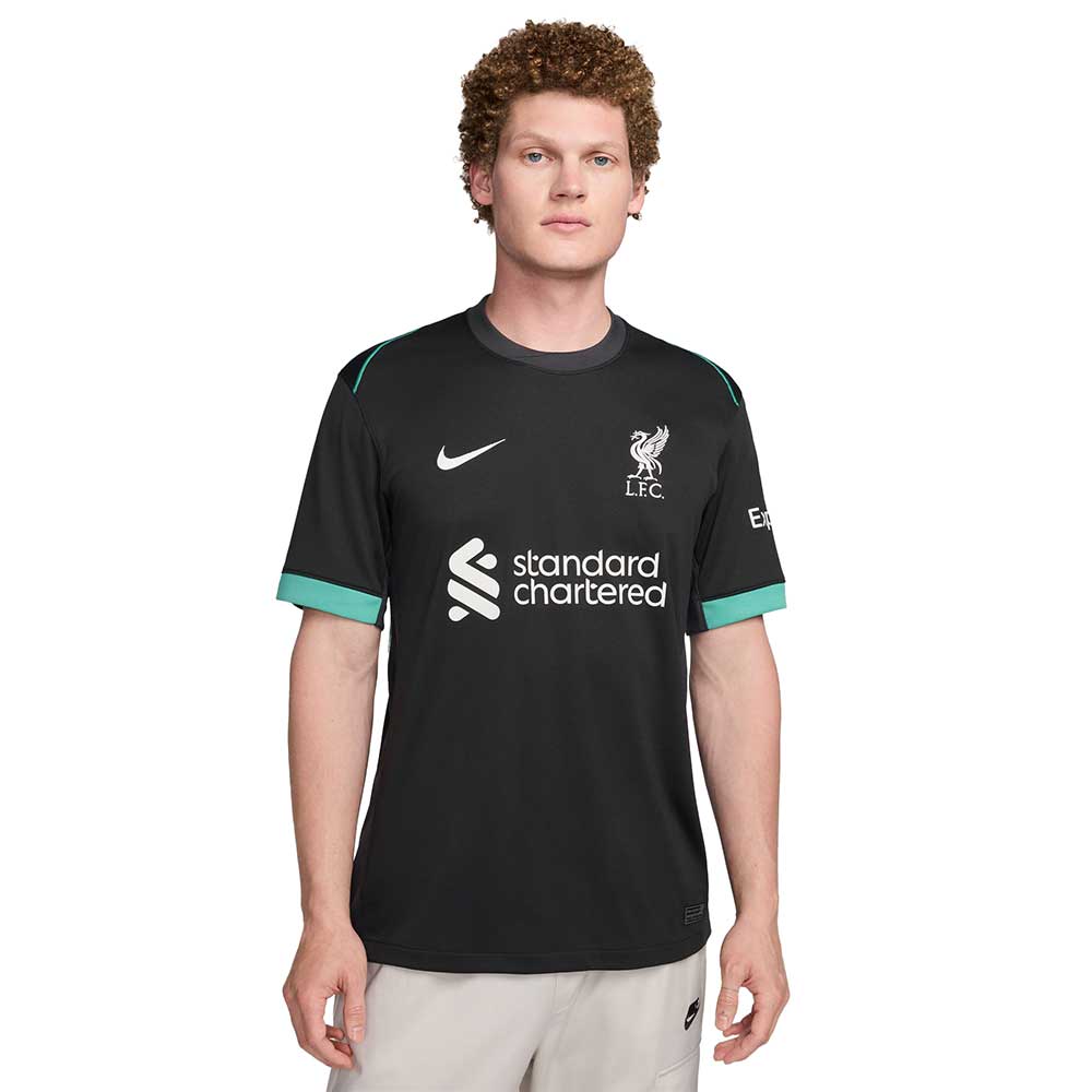 Men's Liverpool FC 2024/25 Stadium Away Jersey - Black/Anthracite/Washed Teal/Sail