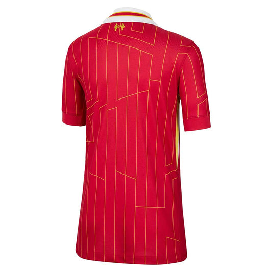 Youth Liverpool FC 2024/25 Stadium Home Jersey - Gym Red/White/Chrome Yellow