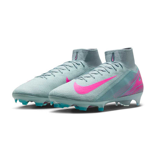 All Gender Mercurial Zoom Superfly 10 Elite FG High-Top Soccer Cleats - Ocean Cube/Pink Blast - Regular (D)