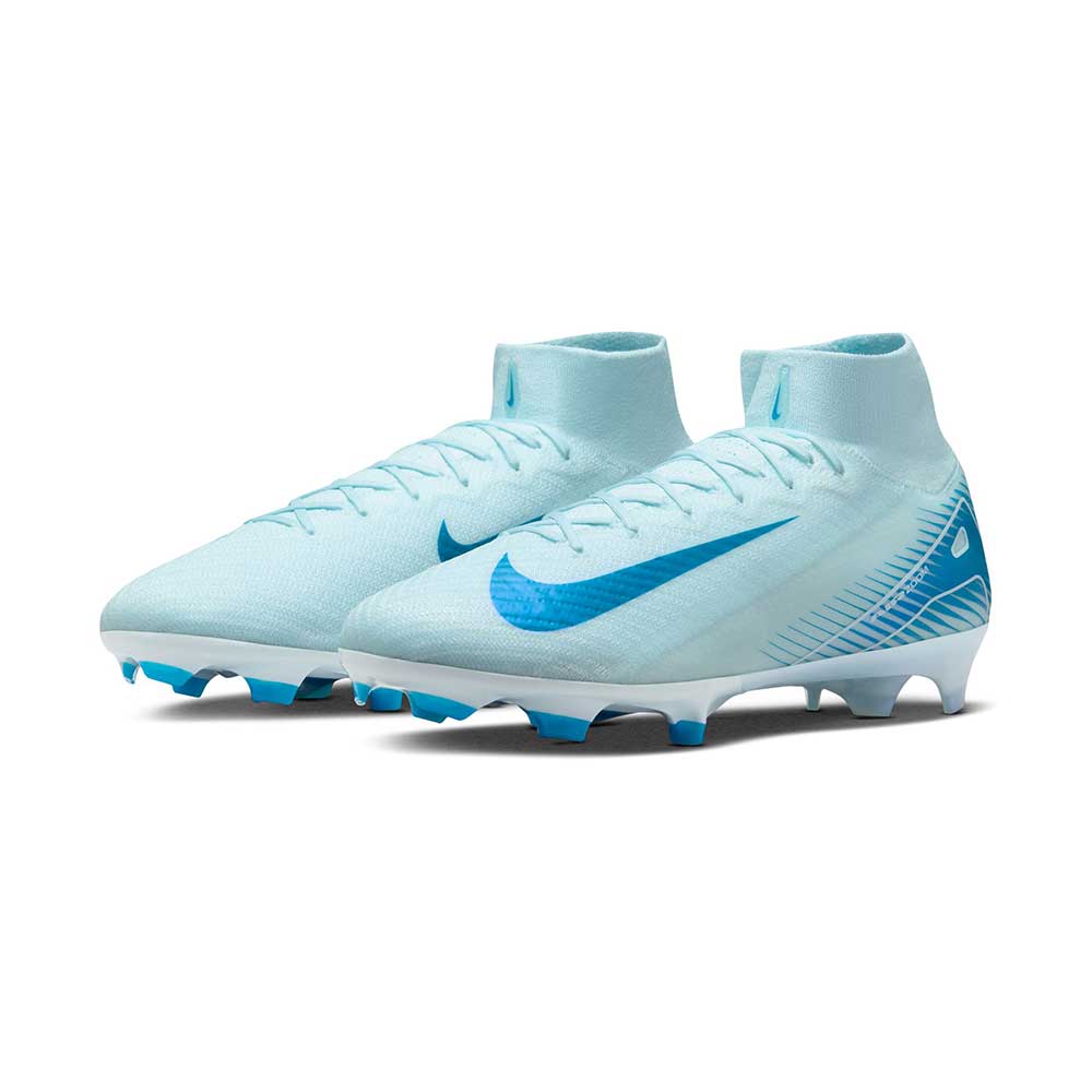 All Gender Mercurial Zoom Superfly 10 Elite FG High-Top Soccer Cleats - Glacier Blue/Blue Orbit - Regular (D)