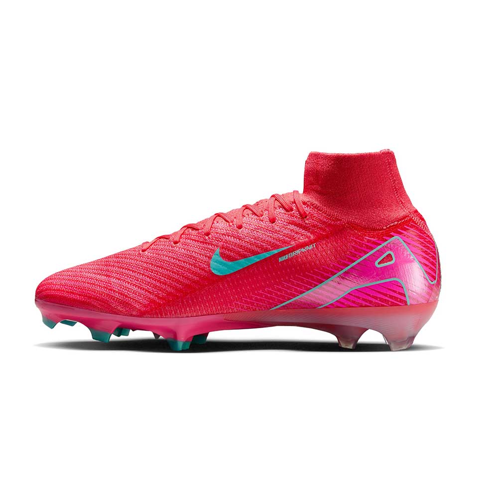 Zoom Superfly 10 Elite FG Soccer Shoe - Ember Glow/Aurora Green - Regular (D)