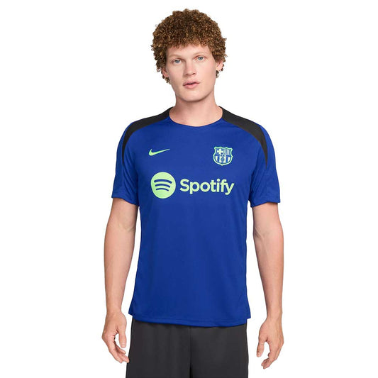 Men's FC Barcelona DF Strike SS Top - Old Royal/Old Royal/Lime Blast