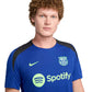 Men's FC Barcelona DF Strike SS Top - Old Royal/Old Royal/Lime Blast