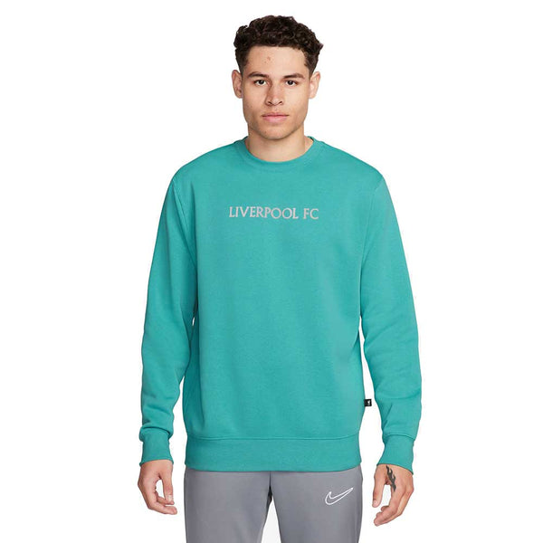 Men's Nike Soccer Liverpool FC Club Crew-Neck Washed Teal