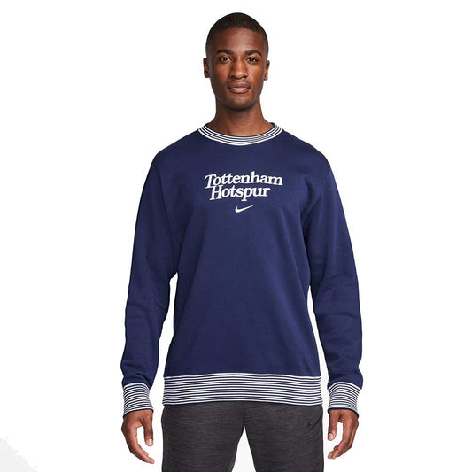 Men's Tottenham Hotspur Club Nike Soccer Crew-Neck Sweatshirt - Binary Blue/White