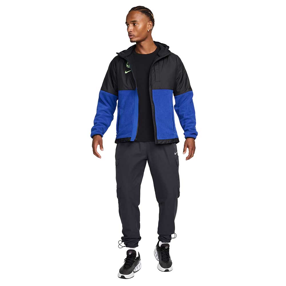 Men's FC Barcelona Winterized AFW Jacket - Black/Old Royal/Barely Volt