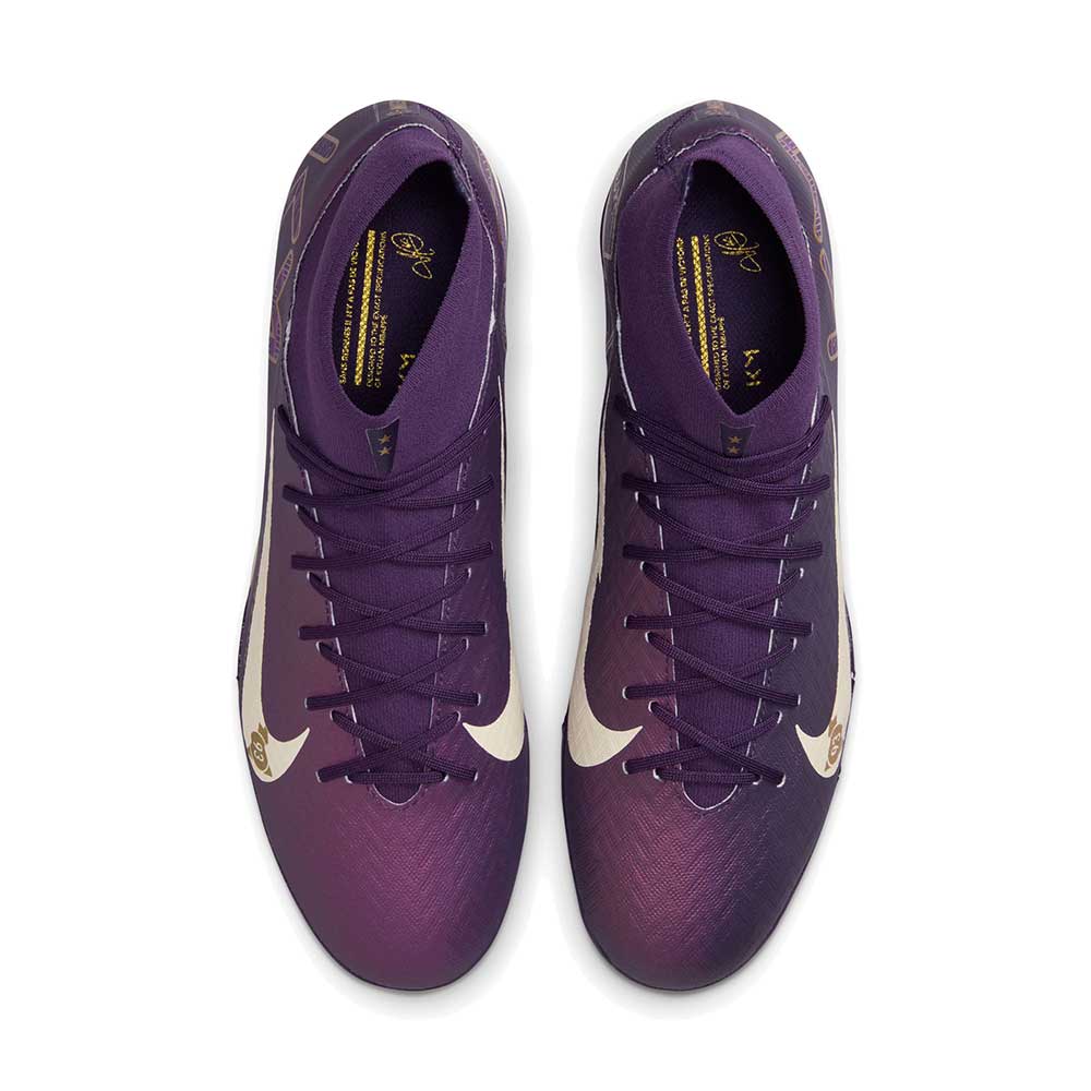 All Gender Zoom Superfly 10 Academy Mbappé TF Soccer Shoe - Grand Purple/Pale Ivory