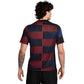 Men's  FC Barcelona Academy Pro Away Nike Dri-FIT Soccer Pre-Match Short-Sleeve Top - Black/Black/University Red