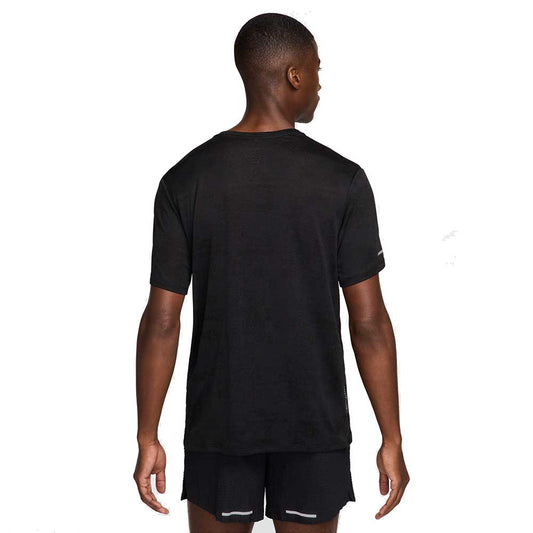 Men's Dri-FIT Short Sleeve Running Top - Black