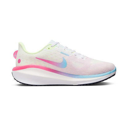 Women's Nike Vomero 17 Running Shoe - Pink Foam/White/Barely Volt/Multi-Color - Regular (B)