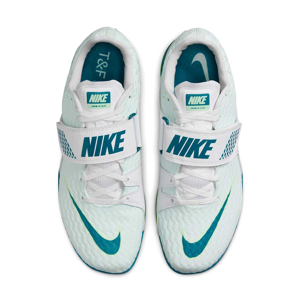 Men's Nike High Jump Elite Track Spike - White/Bright Spruce/Barely Green - Regular (D)