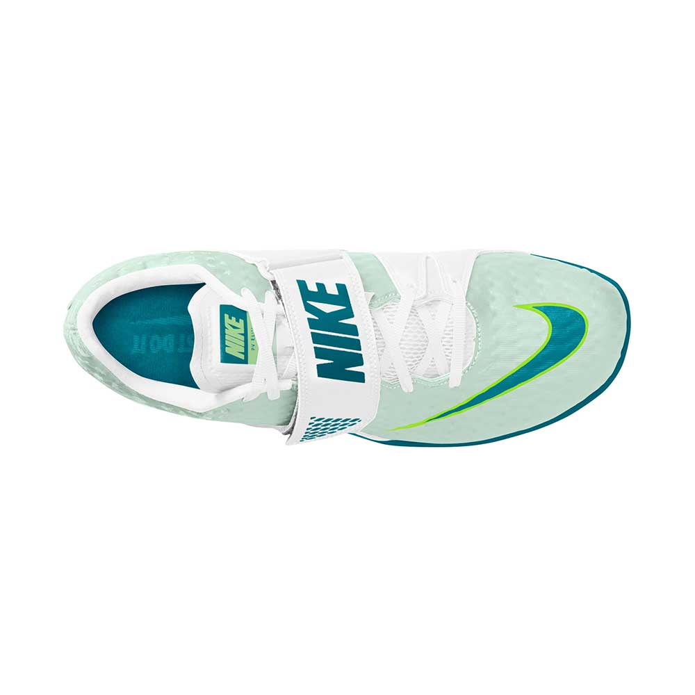 Men's Nike High Jump Elite Track Spike - White/Bright Spruce/Barely Green - Regular (D)