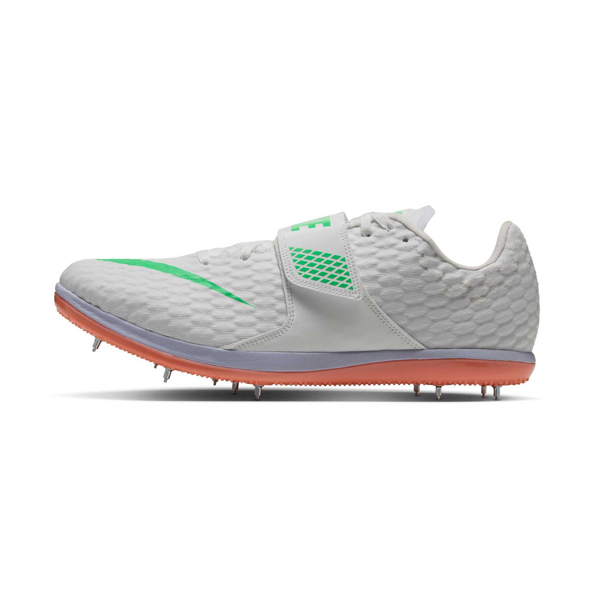 Men's Nike High Jump Elite - Summit White/Electro Green/Atomic Pink - Regular (D)