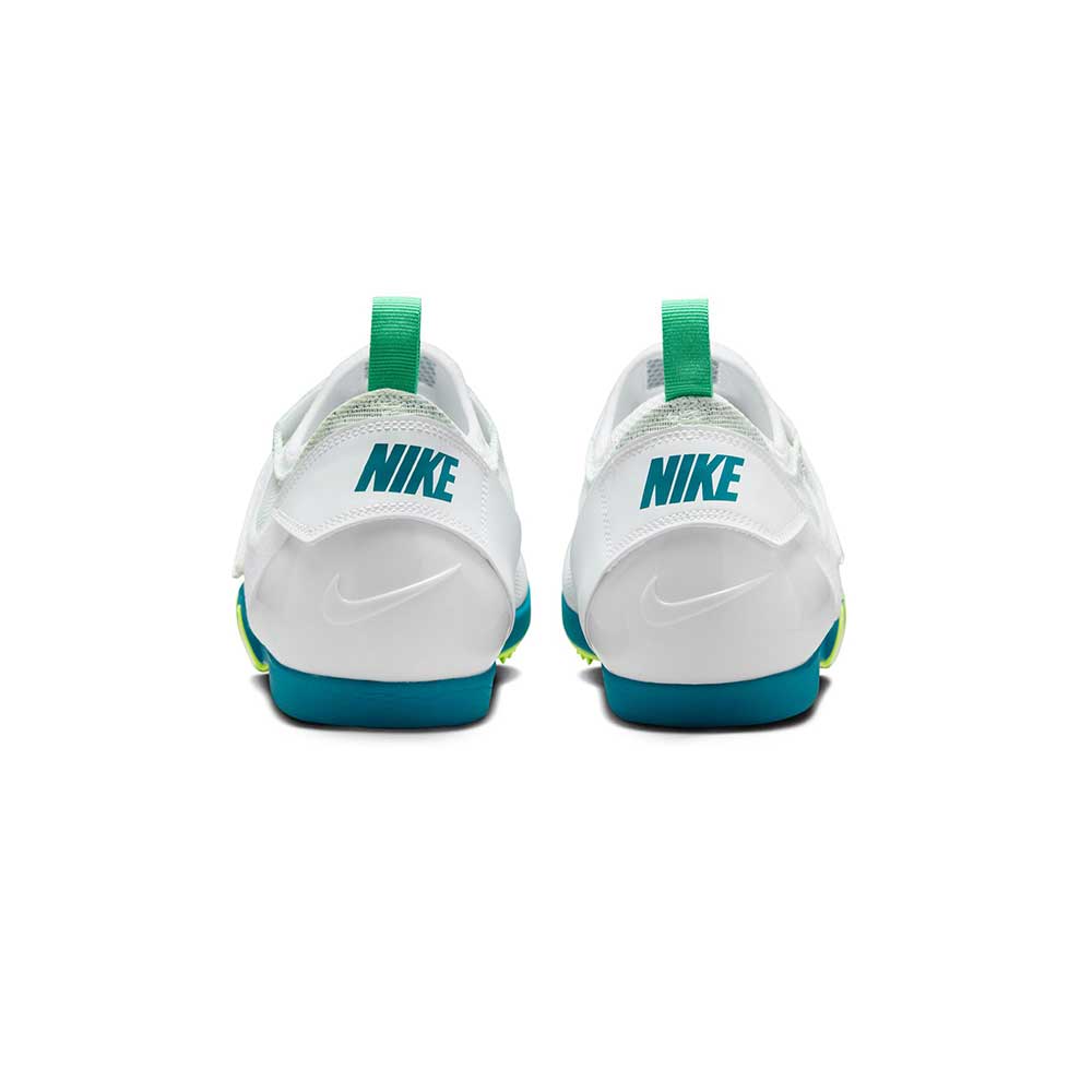 Nike Pole Vault Elite Track & Field Jumping Spikes- White/Bright Spruce/Barely Green - Regular (D)