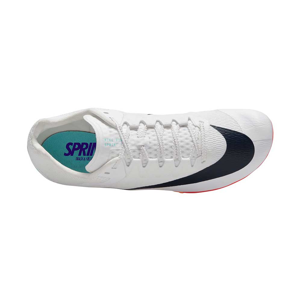 Nike Zoom Rival Sprint - White/Obsidian/Bright Crimson/Hyper Turquoiseuoise - Regular (D)