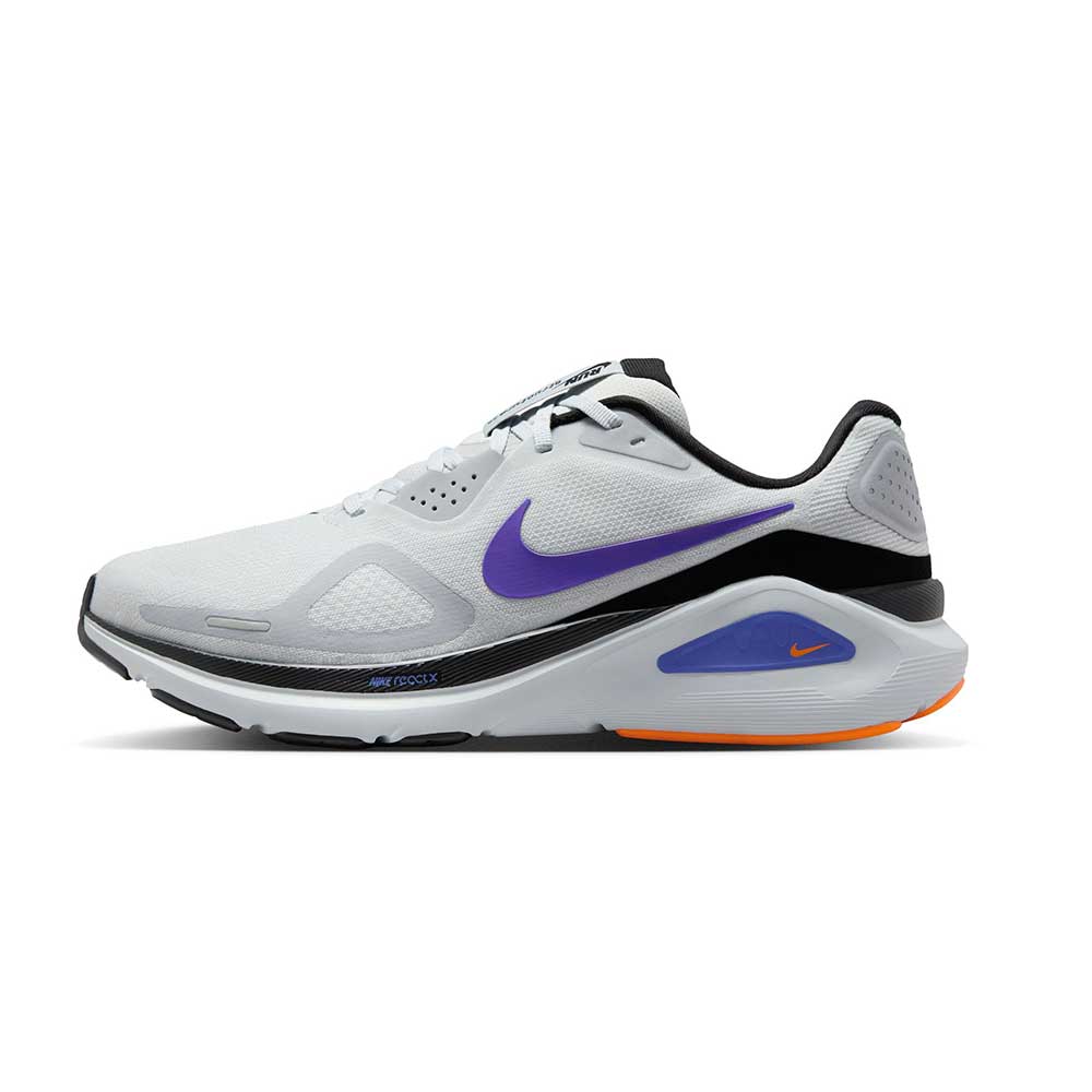 Men's Nike Structure 26 Running Shoe - Pure Platinum/Persian Violet/Wolf Grey - Regular (D)