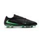 Phantom 6 Low Elite FG Soccer Cleat - Black/Black/Illusion Green - Regular (D)