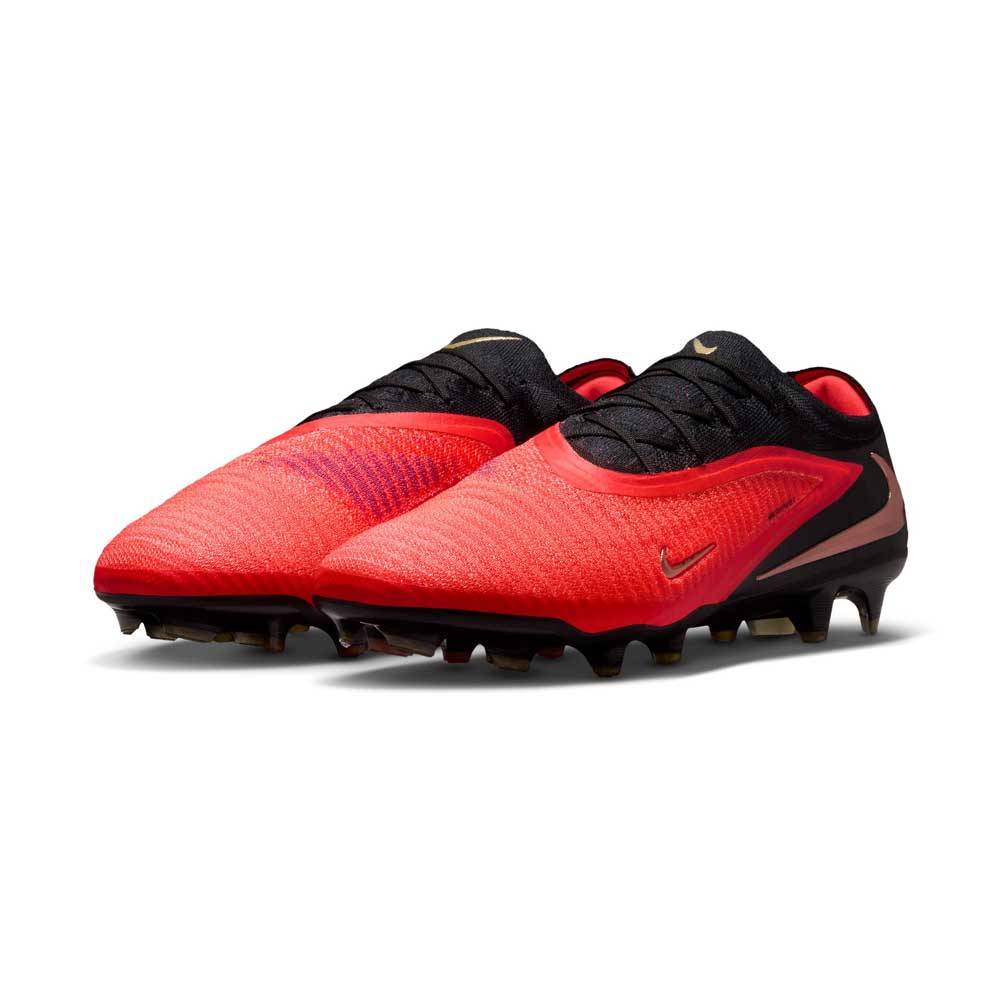 Phantom 6 Low Elite FG Soccer Cleat - Bright Crimson/Black/Bright Crimson - Regular (D)