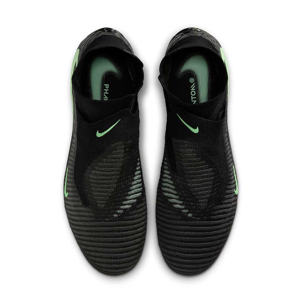 Phantom 6 High Elite FG Soccer Cleat - Black/Black/Illusion Green - Regular (D)