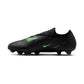 Phantom 6 Low Pro FG Soccer Cleat - Black/Black/Illusion Green - Regular (D)