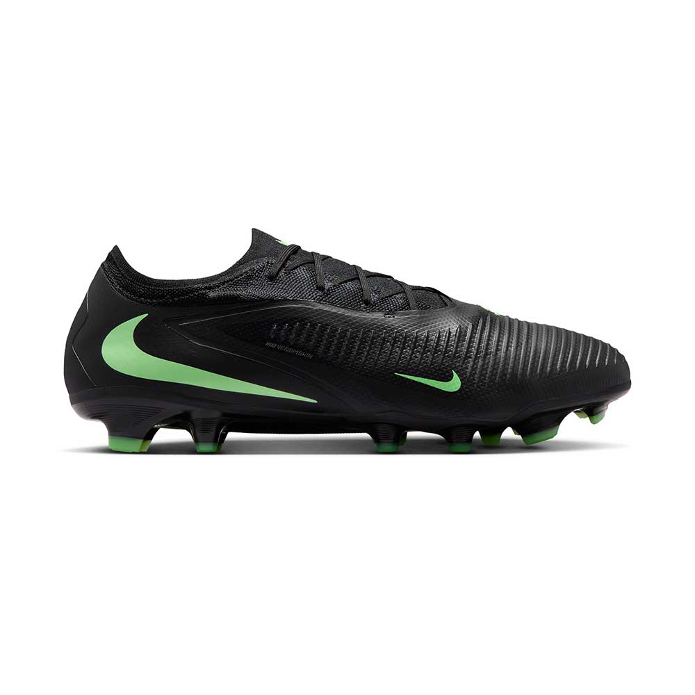 Phantom 6 Low Pro FG Soccer Cleat - Black/Black/Illusion Green - Regular (D)